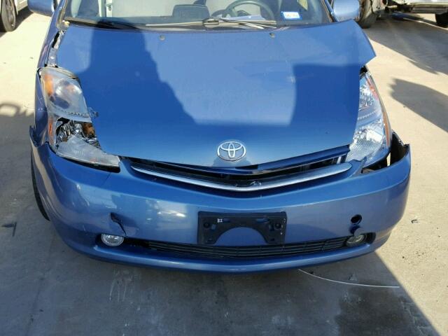 JTDKB20U677578025 - 2007 TOYOTA PRIUS BLUE photo 9