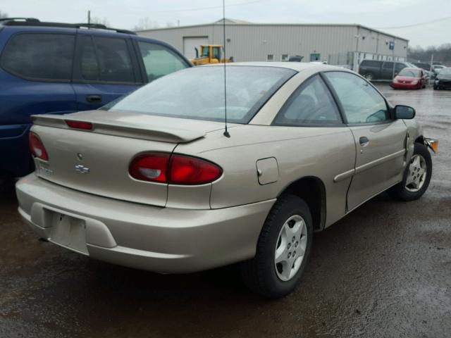 1G1JC124717170018 - 2001 CHEVROLET CAVALIER TAN photo 4