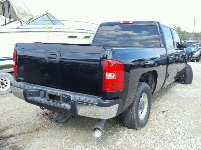 1GCHK23628F198842 - 2008 CHEVROLET SILVERADO BLACK photo 4