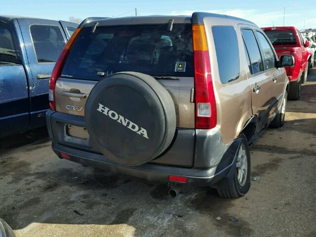 JHLRD78894C048537 - 2004 HONDA CR-V EX TAN photo 4