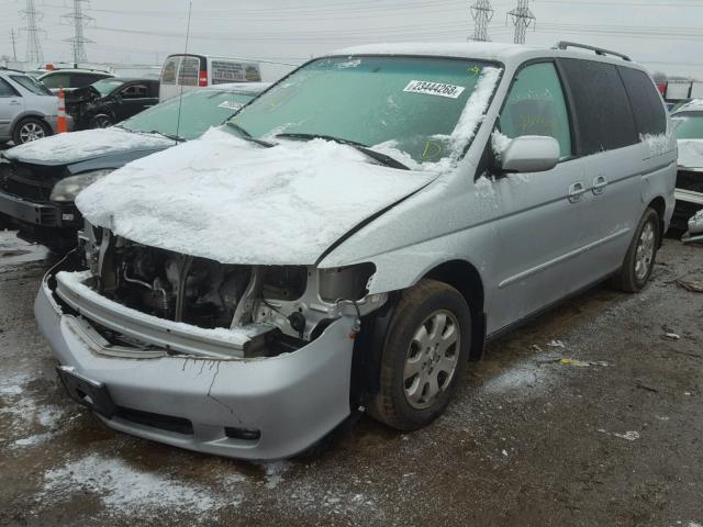 5FNRL18684B107687 - 2004 HONDA ODYSSEY EX SILVER photo 2