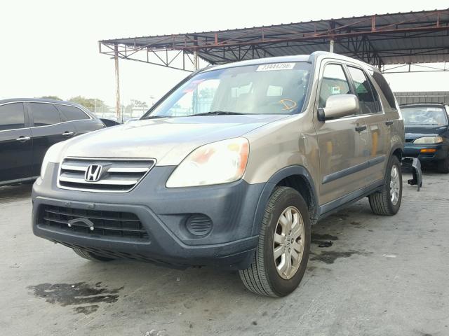 SHSRD78846U430857 - 2006 HONDA CR-V EX TAN photo 2