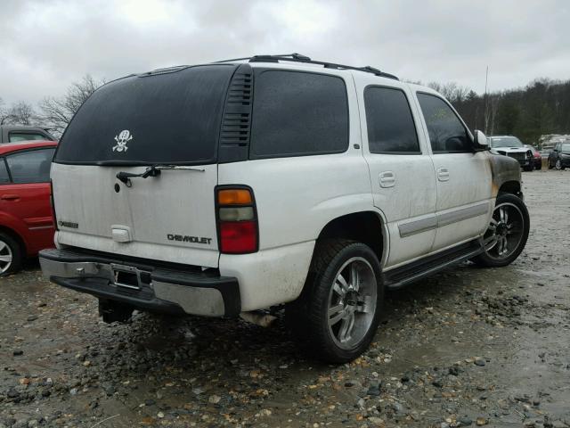 1GNEC13T65J218560 - 2005 CHEVROLET TAHOE C150 WHITE photo 4