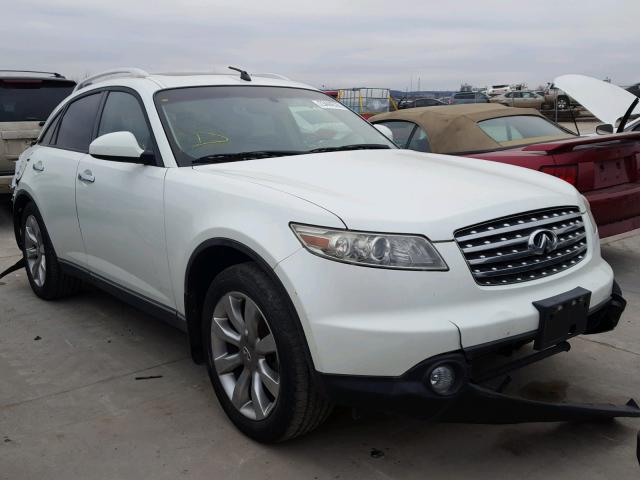 JNRBS08W64X401819 - 2004 INFINITI FX45 WHITE photo 1