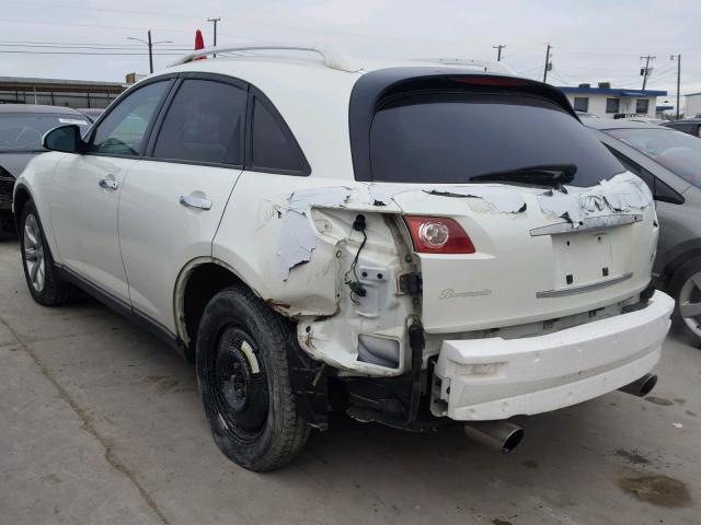 JNRBS08W64X401819 - 2004 INFINITI FX45 WHITE photo 3