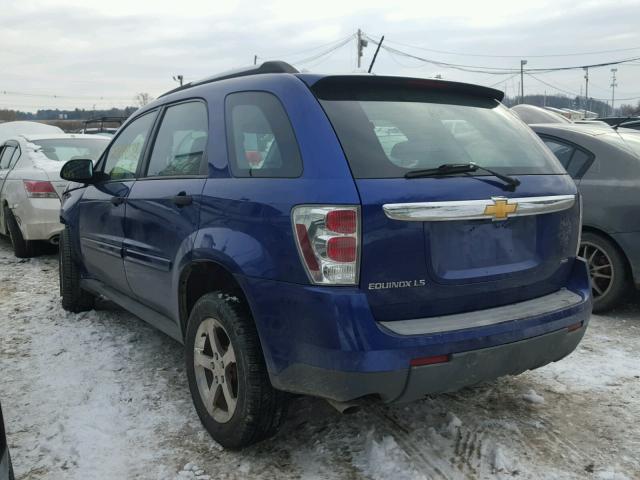 2CNDL23F976019468 - 2007 CHEVROLET EQUINOX LS BLUE photo 3