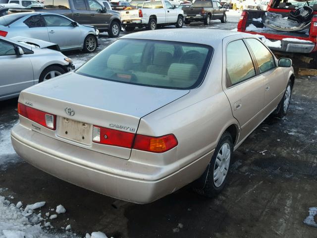 4T1BG28K71U103265 - 2001 TOYOTA CAMRY CE TAN photo 4