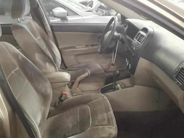 KNAFE121785492691 - 2008 KIA SPECTRA EX GOLD photo 5