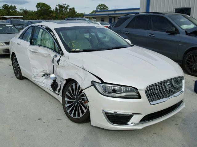 3LN6L5G90HR647797 - 2017 LINCOLN MKZ BLACK WHITE photo 1