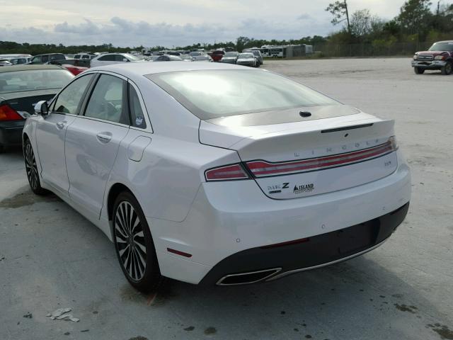 3LN6L5G90HR647797 - 2017 LINCOLN MKZ BLACK WHITE photo 3