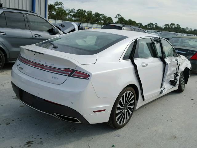 3LN6L5G90HR647797 - 2017 LINCOLN MKZ BLACK WHITE photo 4