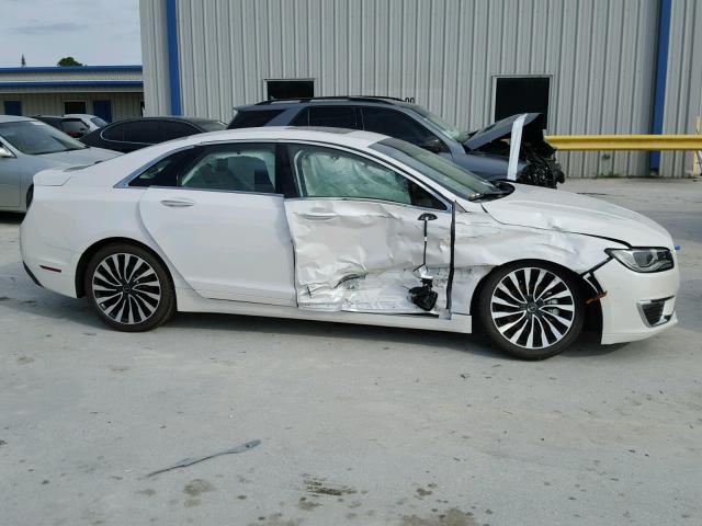 3LN6L5G90HR647797 - 2017 LINCOLN MKZ BLACK WHITE photo 9