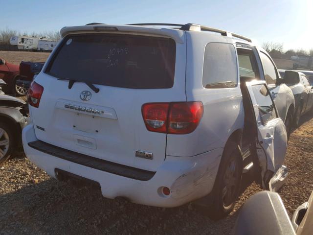 5TDZY64A68S009865 - 2008 TOYOTA SEQUOIA SR WHITE photo 6