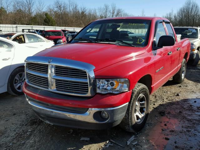 1D7HA18N14S546649 - 2004 DODGE RAM 1500 S RED photo 2