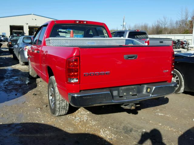 1D7HA18N14S546649 - 2004 DODGE RAM 1500 S RED photo 3