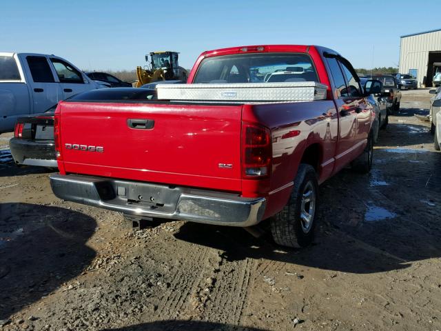 1D7HA18N14S546649 - 2004 DODGE RAM 1500 S RED photo 4