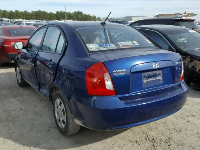 KMHCN4AC4AU483755 - 2010 HYUNDAI ACCENT GLS BLUE photo 3