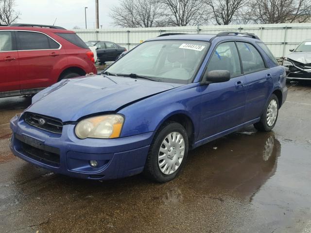 JF1GG65514H806525 - 2004 SUBARU IMPREZA TS BLUE photo 2