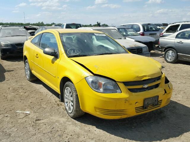 1G1AS18H297134715 - 2009 CHEVROLET COBALT YELLOW photo 1