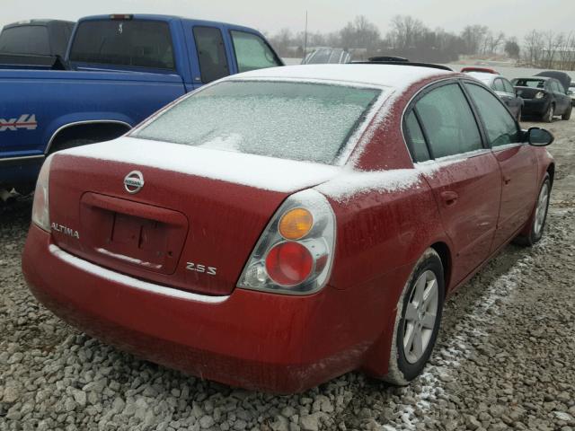 1N4AL11E54C152751 - 2004 NISSAN ALTIMA BAS MAROON photo 4