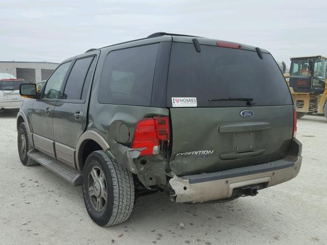 1FMRU17W34LA40844 - 2004 FORD EXPEDITION GREEN photo 3