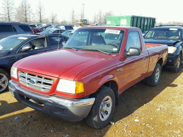 1FTYR10D11PB12526 - 2001 FORD RANGER RED photo 2