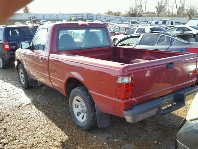 1FTYR10D11PB12526 - 2001 FORD RANGER RED photo 3