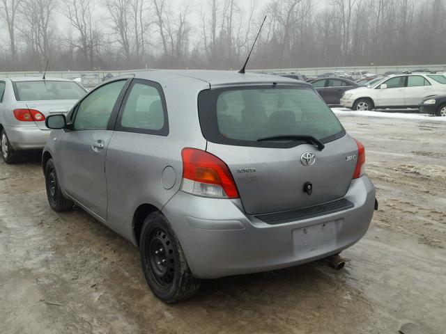 JTDJT903595239540 - 2009 TOYOTA YARIS GRAY photo 3