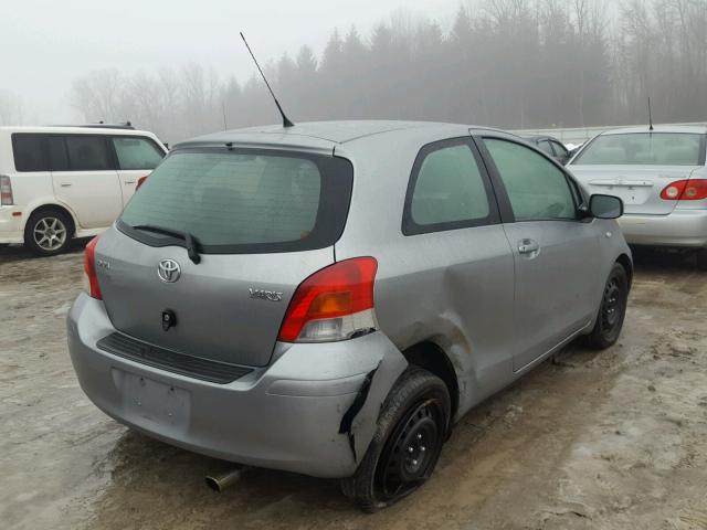 JTDJT903595239540 - 2009 TOYOTA YARIS GRAY photo 4