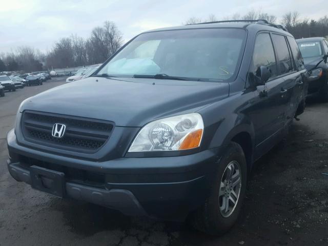 2HKYF18653H602366 - 2003 HONDA PILOT EXL GRAY photo 2