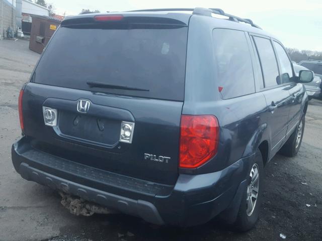 2HKYF18653H602366 - 2003 HONDA PILOT EXL GRAY photo 4