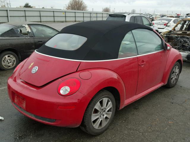 3VWRG31Y76M319696 - 2006 VOLKSWAGEN NEW BEETLE 红色 照片 4