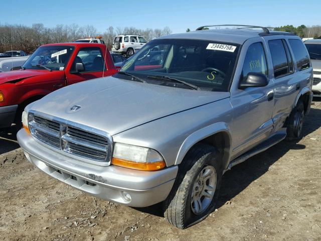 1D4HS48NX3F592452 - 2003 DODGE DURANGO SL SILVER photo 2