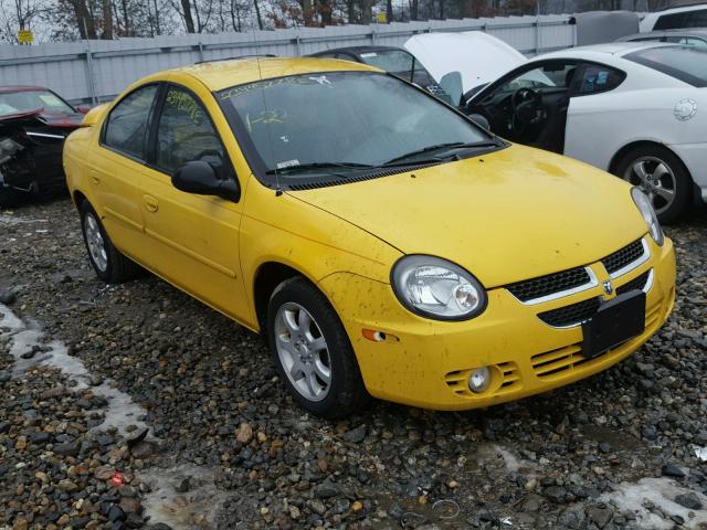 1B3ES56C23D104843 - 2003 DODGE NEON SXT YELLOW photo 1