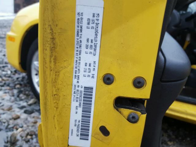 1B3ES56C23D104843 - 2003 DODGE NEON SXT YELLOW photo 10