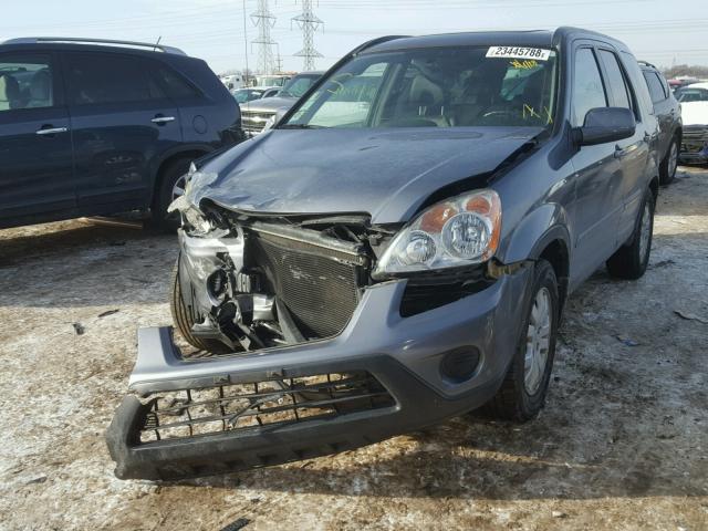 JHLRD78936C055513 - 2006 HONDA CR-V SE GRAY photo 2