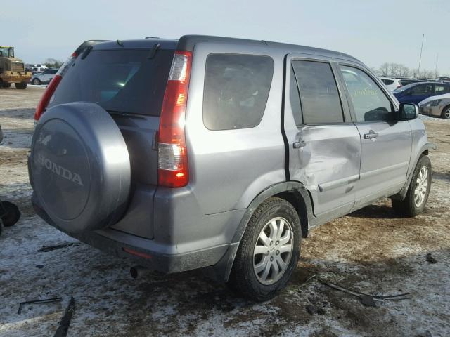 JHLRD78936C055513 - 2006 HONDA CR-V SE GRAY photo 4