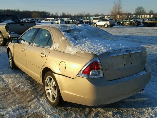 3FAHP08ZX7R230467 - 2007 FORD FUSION SEL TAN photo 3