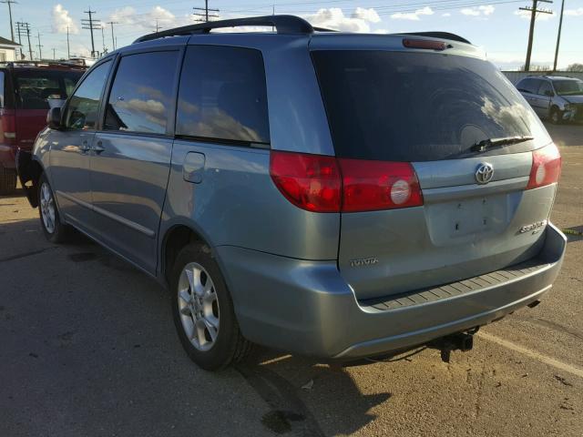 5TDBA23C46S058402 - 2006 TOYOTA SIENNA LE BLUE photo 3