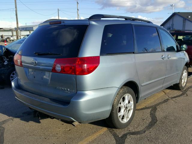 5TDBA23C46S058402 - 2006 TOYOTA SIENNA LE BLUE photo 4