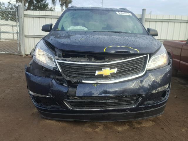 1GNKRFKD1FJ342701 - 2015 CHEVROLET TRAVERSE L BLUE photo 9