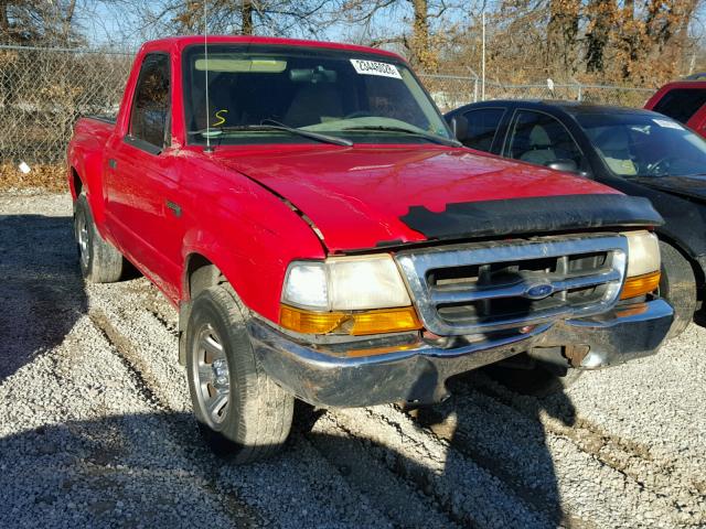 1FTYR10C4YTB03313 - 2000 FORD RANGER RED photo 1