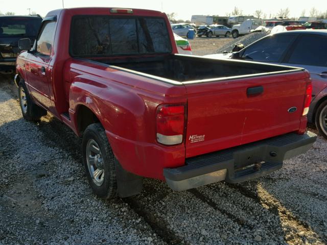 1FTYR10C4YTB03313 - 2000 FORD RANGER RED photo 3