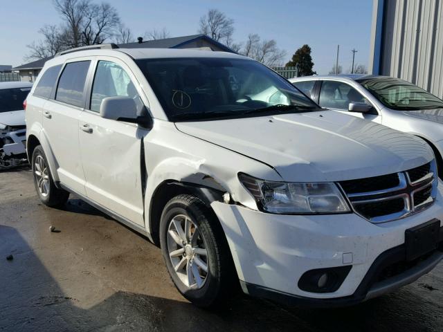 3C4PDCBG0DT587937 - 2013 DODGE JOURNEY SX WHITE photo 1