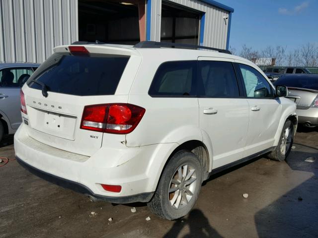 3C4PDCBG0DT587937 - 2013 DODGE JOURNEY SX WHITE photo 4