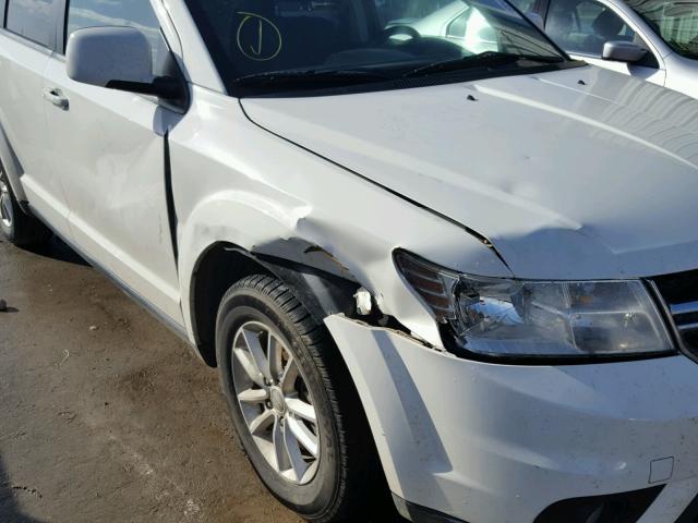 3C4PDCBG0DT587937 - 2013 DODGE JOURNEY SX WHITE photo 9