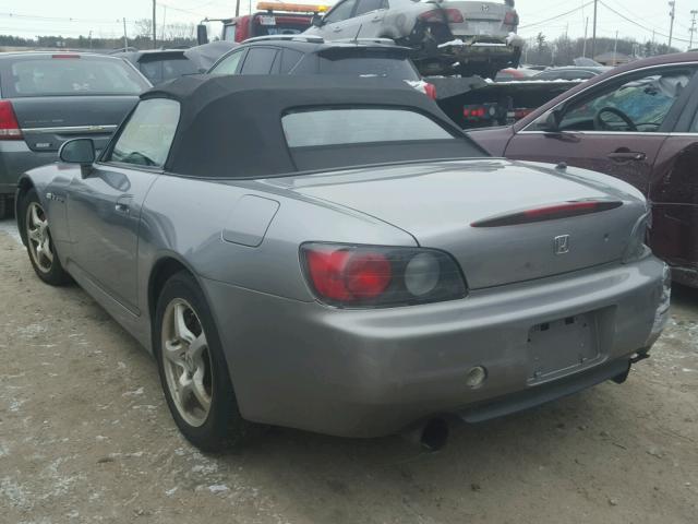 JHMAP11451T009072 - 2001 HONDA S2000 GRAY photo 3