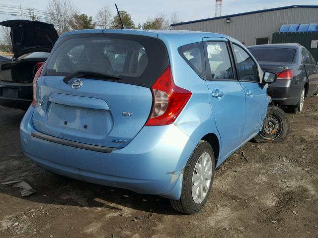 3N1CE2CP3FL424872 - 2015 NISSAN VERSA NOTE BLUE photo 4