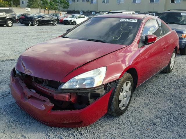 1HGCM71365A000476 - 2005 HONDA ACCORD LX RED photo 2