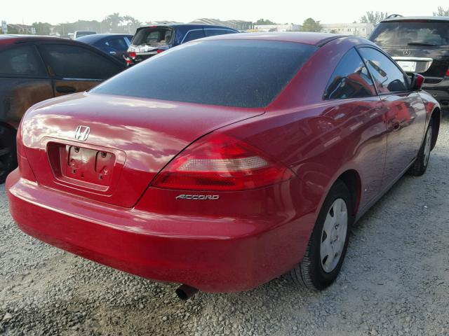 1HGCM71365A000476 - 2005 HONDA ACCORD LX RED photo 4